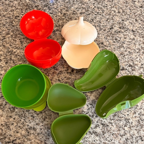 Tupperware Set of Fruit and Vegetable Shaped Containers - Picture 4 of 4